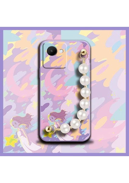 Oppo Realme C30 Tampon Zincirli Telefon Kılıfı Için Telefon Kılıfı (Yurt Dışından)