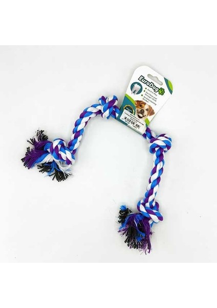 Dört Düğümlü Diş Kaşıma Ipi Köpek Oyuncağı Beyaz/mavi/mor 50 cm fiyatları