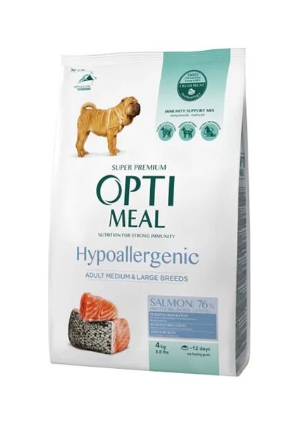 Hypoalerjenik Orta ve Büyük Irklar Için Somonlu Yetişkin Köpek Maması 4 kg