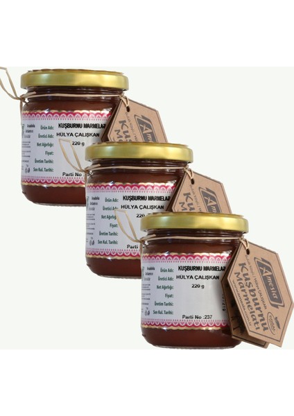 Kuşburnu Marmelatı 220 gr 3 Adet