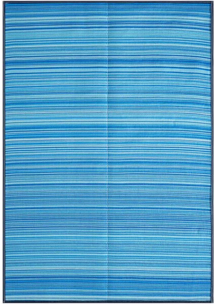 Katlanabilir Mavi Plaj Kamp Piknik Bahçe Balkon Teras Hasır Halı Mat Savan Kilim Karavan Halısı 180x270