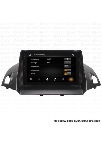 Ford Kuga Android 12 Multimedya Carplay 4gb RAM+64GB HDD Navigasyon Ekran modelleri