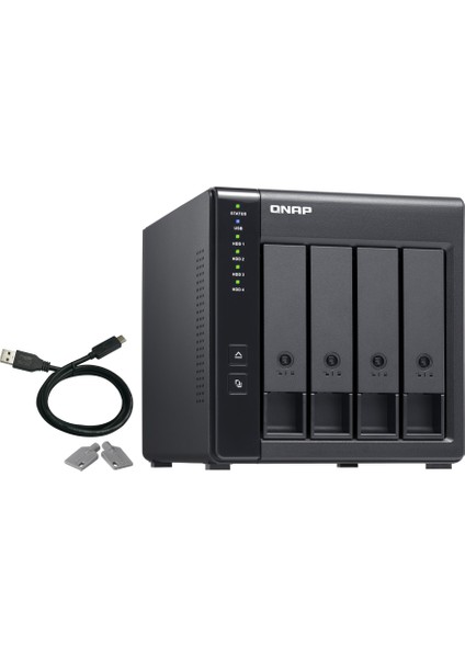 TR-004 4 HDD Yuvalı 3.5" Nas Depolama Ünitesi (QN-TR-004)