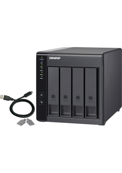 TR-004 4 HDD Yuvalı 3.5" Nas Depolama Ünitesi (QN-TR-004)
