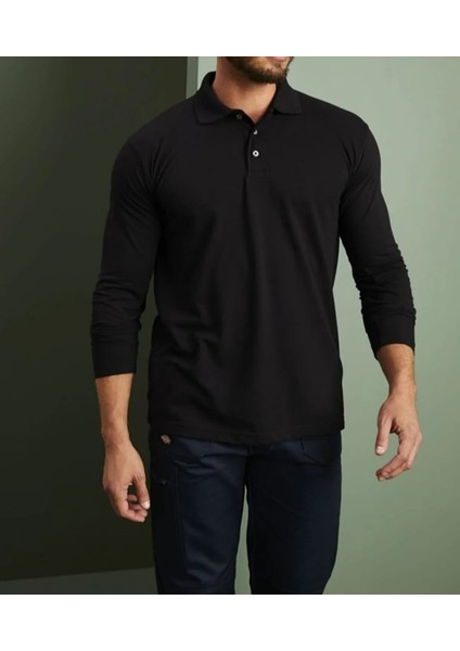 Polo Yaka Uzun Kollu Pamuklu Uzun Kol Polo Yakalı T-Shirt fiyatları
