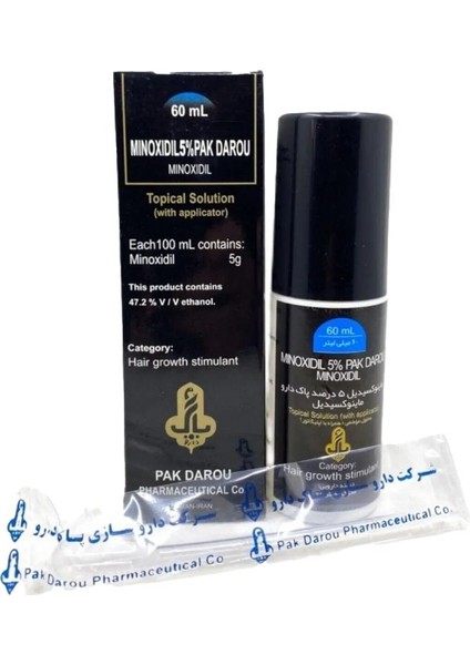 Minoxıdıl %5 Pak Darou 60 ml (Orjinal Arapça Damgalı) fiyatları