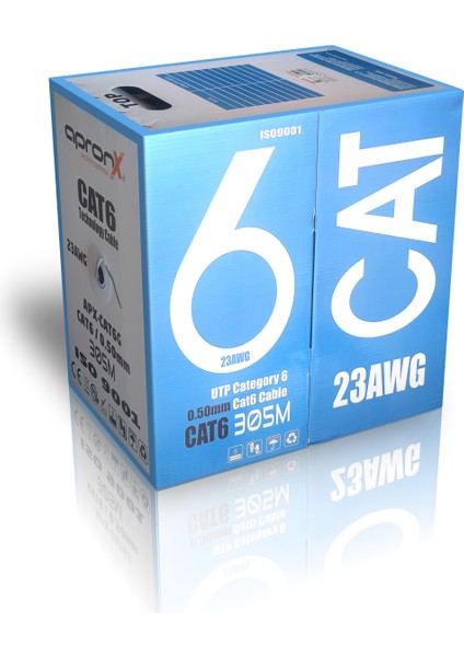 Cat6 23AWG 305 Metre Cat6 Kablo 0,50MM Utp Kablo İnternet Kablo Ethernet Kablosu