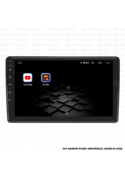 Ford Fiesta Android 12 Multimedya Carplay 4gb RAM+64GB HDD 2006-2008 Navigasyon Ekran