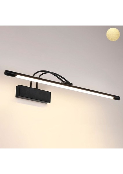 10 Watt 43 cm Oynar Başlı Flüt Aplik, Beyaz Işık Ledli Metal LED Aplik, Yatakbaşı, Ayna,tablo Aplik