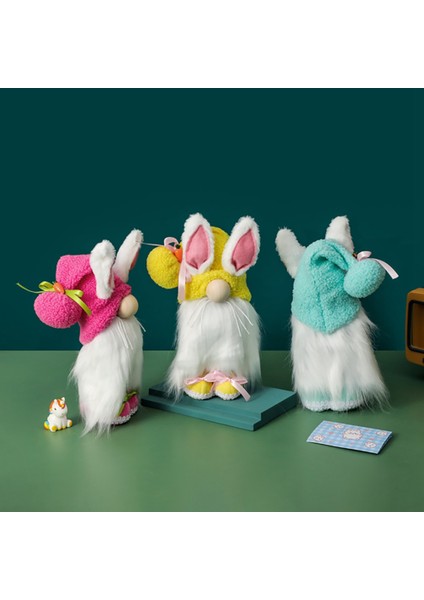 Easter Bunny Long Ears Faceless Doll Goblin Cüce Oyuncak Holiday Home C (Yurt Dışından) fiyatları