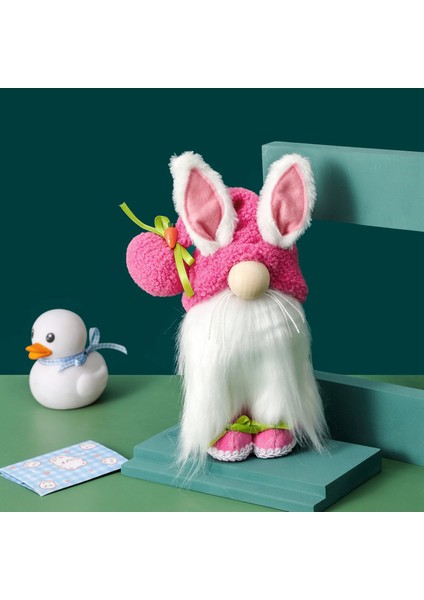 Easter Bunny Long Ears Faceless Doll Goblin Cüce Oyuncak Holiday Home C (Yurt Dışından) fırsatları