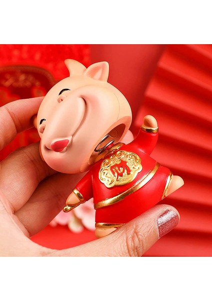 2021 Zodiac Ox Resin Ox Year Minyatür Heykelcik Inek Dekorasyonu-A (Yurt Dışından)