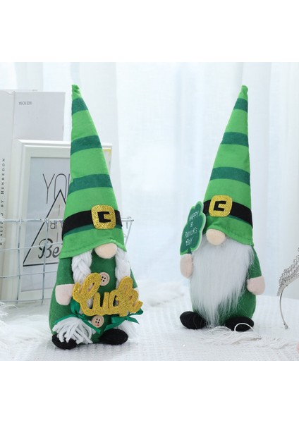 St.patrick Günü Gnome Dekorasyonu, Isveç Tomte Iskandinav, A (Yurt Dışından)