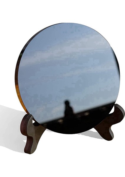 Standlı Obsidyen Pürüzsüz Doğal Kristal Ev Dekorasyonu 80MM (Yurt Dışından)