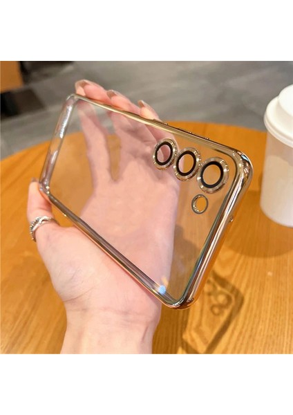 Galaxy S22 Kılıf 3D Kamera ve Lens Mercek Korumalı Ultra Lüks Razer Plating Case