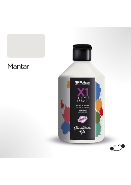 X1 Art Vernikli Hobi Boyası Mantar 500 ml