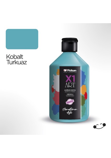 X1 Art Vernikli Hobi Boyası Kobalt T. 500 ml