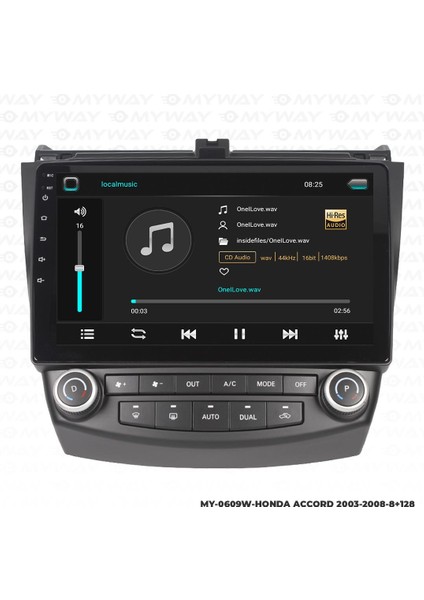 Honda Accord Android 12 Multimedya Carplay 4gb RAM+64GB HDD 2003-2008 Navigasyon Ekran modelleri