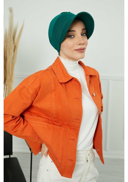 Siperlikli Çiçek Aksesuarlı Şapka Bone,b-72