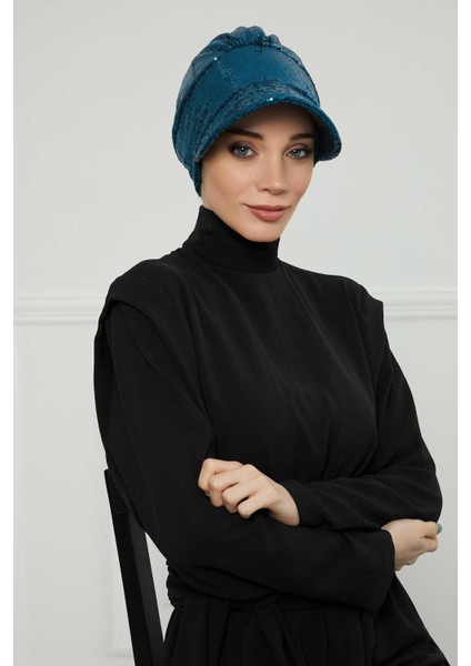 Siperlikli Payetli Şapka BONE,B-73P