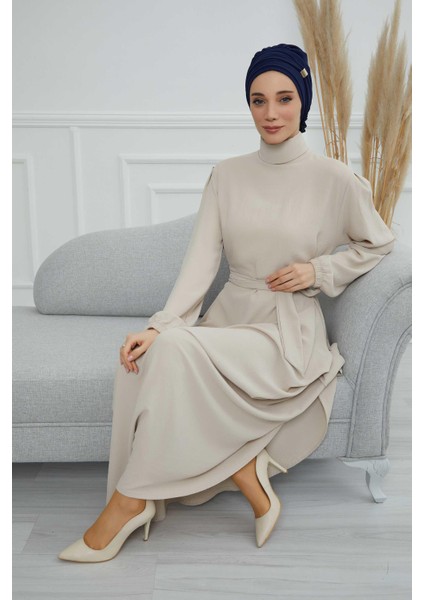 Aksesuarlı Şifon Hazır TÜRBAN,HT-95S,HT-95S