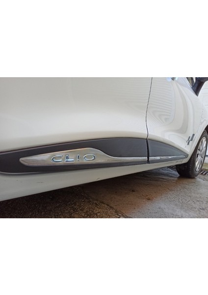 Clio 4 Yan Kapı Çıtası 4 Parça ( Yazılı ) Krom 2012-2019