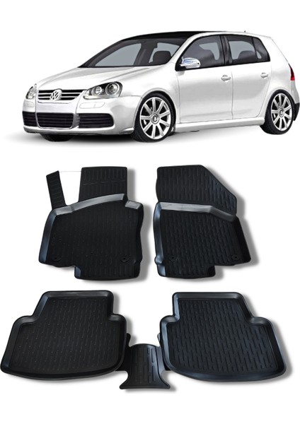 Volkswagen Golf 5 Paspas 2004 2008 Arası 3D Havuzlu Wöller Paspas