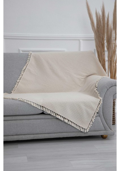 Kenarları Saçaklı Koltuk Şalı 90 x 170,KS-3