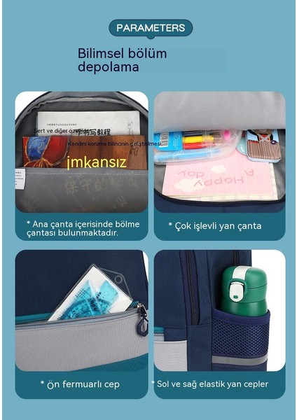 Çocuk Okul Ilkokul Öğrencileri 1-3. Sınıflar Için Ultra Hafif Ağırlık Azaltıcı Büyük Kapasiteli Çanta (Yurt Dışından) modelleri