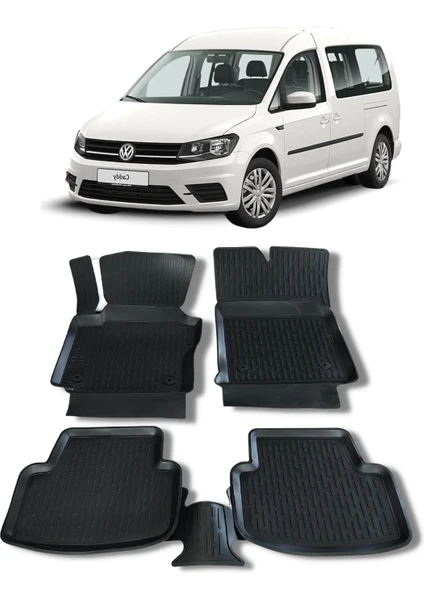 Volkswagen Caddy Paspas 2010 2015 Arası 3D Havuzlu Wöller Paspas