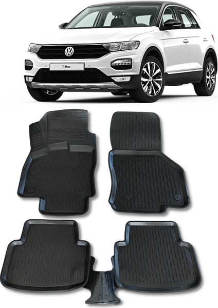 Volkswagen T Roc Paspas 2016 Sonrası 3D Havuzlu Wöller Paspas
