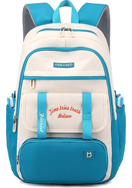 Yüksek Kaliteli Kolej Okul Kadın Omuzdan Askili Kız Genç Lise Öğrencisi Okul Ultra Hafif ve Yük Azaltıcı Büyük Kapasiteli Çanta (Yurt Dışından)