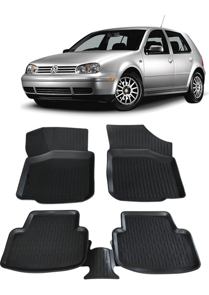 Volkswagen Golf 4 Paspas 1998 2004 Arası 3D Havuzlu Wöller Paspas