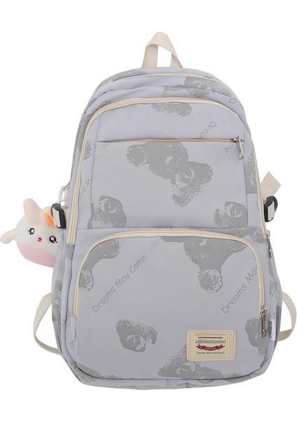 Sırt Kadın Ortaokul Kampüsü Büyük Kapasiteli Aydınlatma Ultra Hafif Okul Yaz Ürün Sırt Çantası (Yurt Dışından)