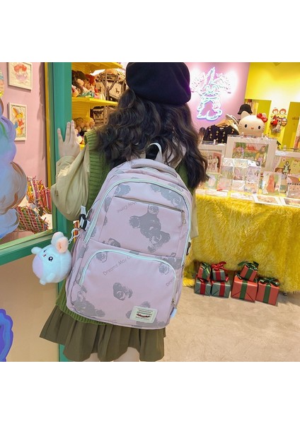 Sırt Kadın Ortaokul Kampüsü Büyük Kapasiteli Aydınlatma Ultra Hafif Okul Yaz Ürün Sırt Çantası (Yurt Dışından) indirimleri