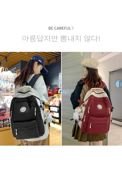 Okul Erkekler ve Kadınlar Büyük Kapasiteli Sırt Hafif Çift Sırt Çantası (Yurt Dışından) indirimleri