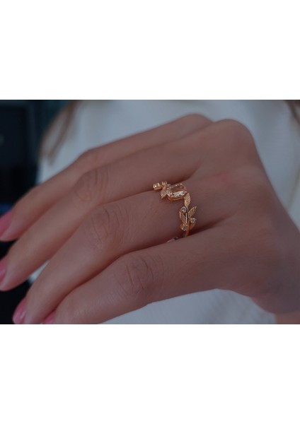 Pırlanta ve Morganite Taşlı Düş Bahçesi Yüzük 0417R0324