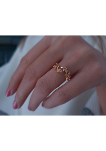 Pırlanta ve Morganite Taşlı Düş Bahçesi Yüzük 0417R0324