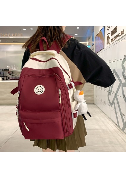 Okul Erkekler ve Kadınlar Büyük Kapasiteli Sırt Hafif Çift Sırt Çantası (Yurt Dışından) indirimleri