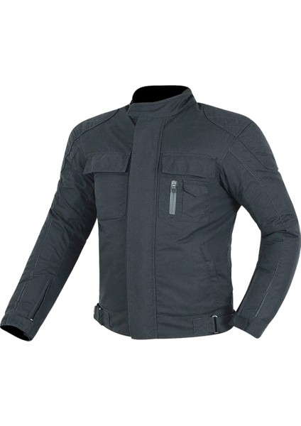 Motosiklet Montu 4 Mevsim Pamuklu Balmumu Yumuşak Dokulu Suya Dayanıklı Kumaş Motor Mont Siyah ANL01950