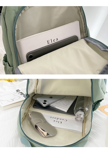 Öğrenci Okul Sevimli Kedi Koleji Rüzgar i Sırt Büyük Kapasiteli Kampüs Sırt Çantası (Yurt Dışından) modelleri