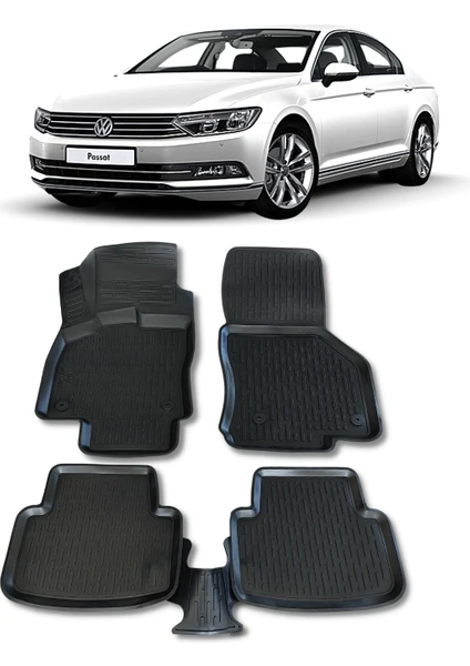 Vw Passat B8 Paspas 2015 2023 Arası 3D Havuzlu Wöller Paspas