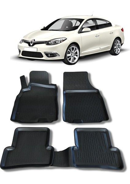 Renault Fluence Paspas 2009 Sonrası 3D Havuzlu Wöller Paspas