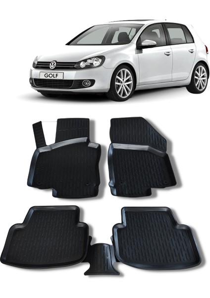 Volkswagen Golf 6 Paspas 2009 2012 Arası 3D Havuzlu Wöller Paspas