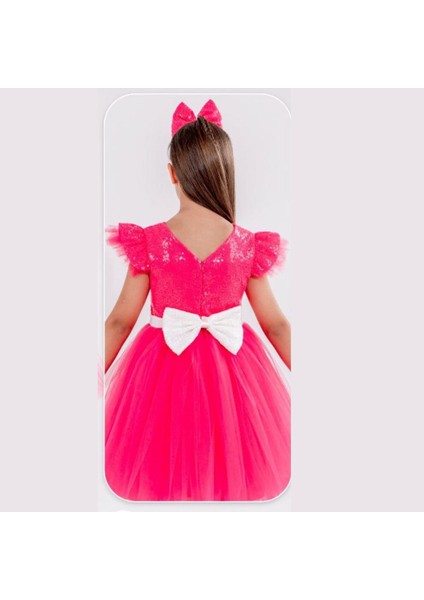 Barbie Üst Pullu Taçlı Elbise
