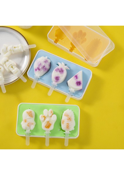 Peynir Çubuğu Çocuk Silikon Kalıp Dondurma Kalıbı Dondurma Diy Ev Meyve Ev Yapımı Popsicle Popsicle Kalıp (Yurt Dışından)