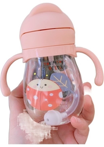 Bebek Su Bardağı Saman Sevimli Boğulma Önleyici Kemer Yerçekimi Topu Anaokulu Çocukları Bardak Sapı Taşınabilir Su Içmeyi Öğrenir (Yurt Dışından)