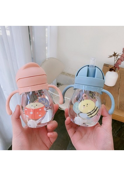 Bebek Su Bardağı Saman Sevimli Boğulma Önleyici Kemer Yerçekimi Topu Anaokulu Çocukları Bardak Sapı Taşınabilir Su Içmeyi Öğrenir (Yurt Dışından) fiyatları