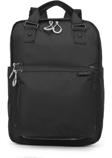 Ekstra Hafif Kumaş Unisex Sırt Çantası K21-3203 - Siyah