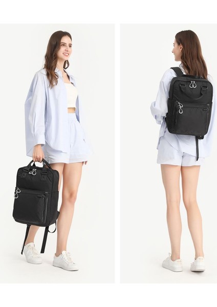 Ekstra Hafif Kumaş Unisex Sırt Çantası K21-3203 - Siyah fırsatları